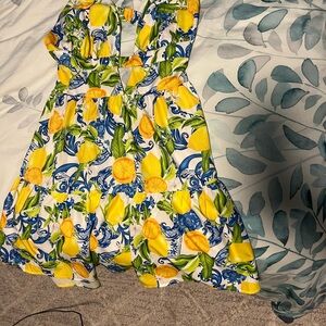 NWOT SHEIN Lemon Print Dress
